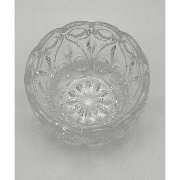 Vintage Golden Crown Lead Crystal 3-Piece Creamer, Sugar Bowl & Tray Set Germany - Picture 8 of 12